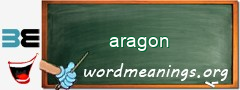 WordMeaning blackboard for aragon